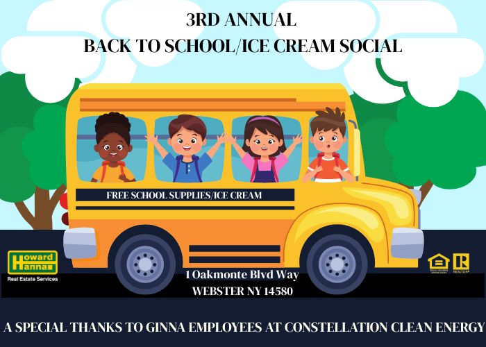 3RD ANNUAL BACK TO SCHOOL ICE CREAM SOCIAL