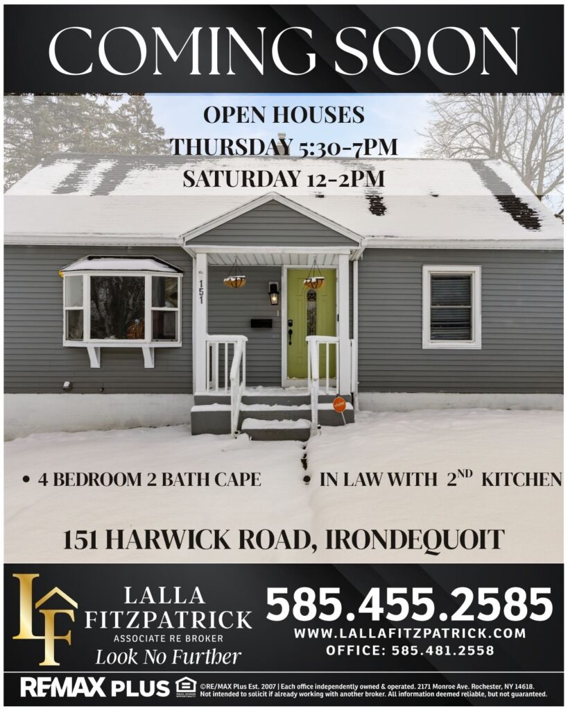 Real estate open house announcement