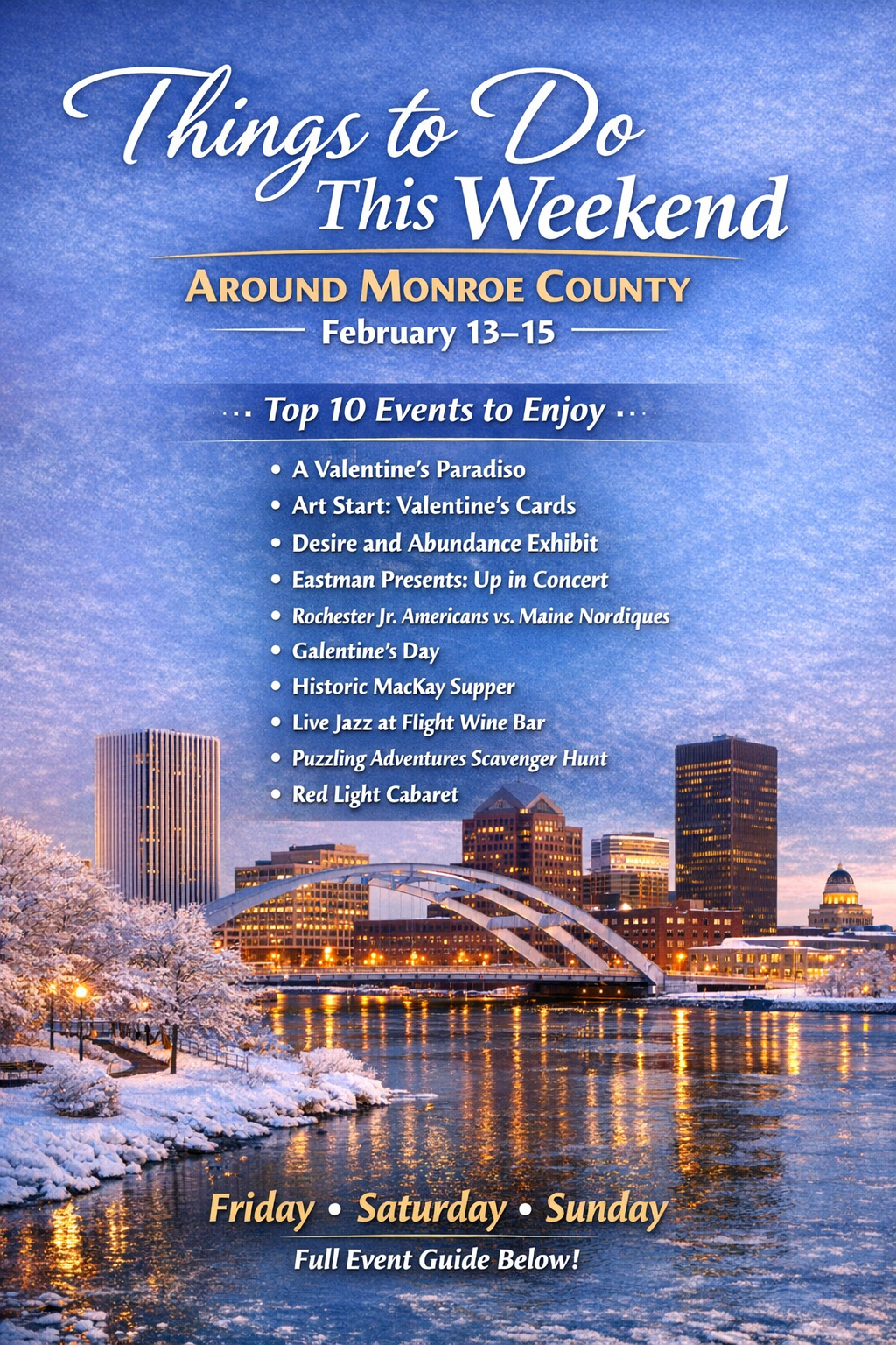 Weekend events in Monroe County