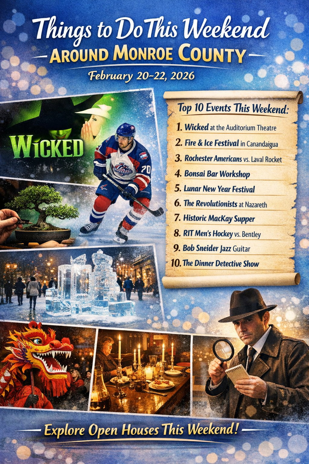 Weekend events in Monroe County.