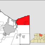 Webster NY location map showing Monroe County position in New York State